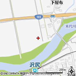 秋田県大館市葛原前田周辺の地図