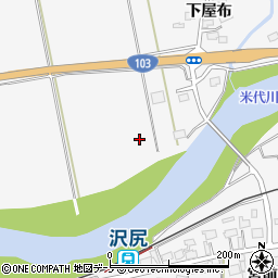 秋田県大館市葛原（前田）周辺の地図