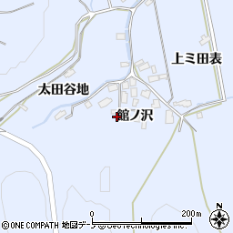 秋田県鹿角市花輪館ノ沢3周辺の地図