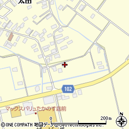 秋田県北秋田市栄太田新田173周辺の地図