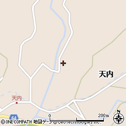 秋田県能代市天内新山林16周辺の地図