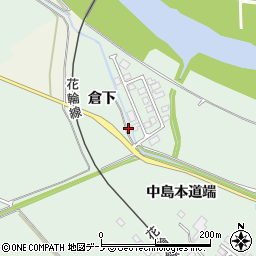 秋田県大館市比内町扇田倉下29周辺の地図