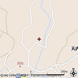 秋田県能代市天内（天内新田）周辺の地図