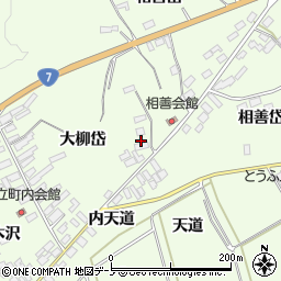 秋田県北秋田市坊沢高館沢周辺の地図