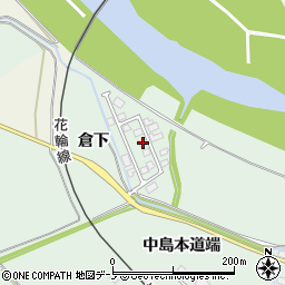 秋田県大館市比内町扇田倉下22周辺の地図