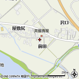 秋田県大館市山館前田8周辺の地図