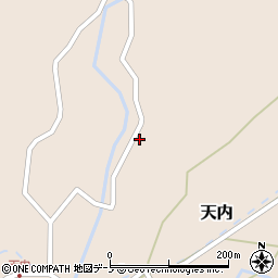秋田県能代市天内新山林12周辺の地図