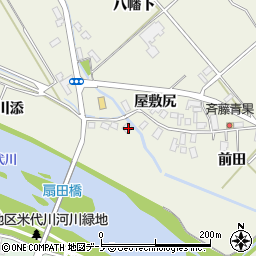秋田県大館市山館大川添25周辺の地図