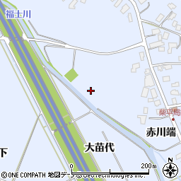 秋田県鹿角市花輪赤川端43周辺の地図