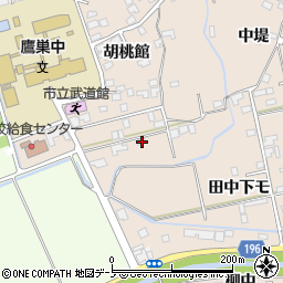 秋田県北秋田市綴子胡桃館76周辺の地図