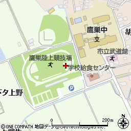 秋田県北秋田市坊沢下タ上野周辺の地図