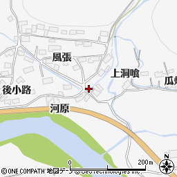 秋田県大館市葛原風張35周辺の地図