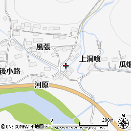 秋田県大館市葛原風張46周辺の地図