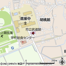 市立武道館周辺の地図