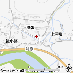 秋田県大館市葛原風張31周辺の地図