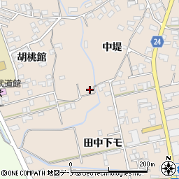 秋田県北秋田市綴子胡桃館83周辺の地図