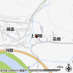 秋田県大館市葛原上洞喰周辺の地図