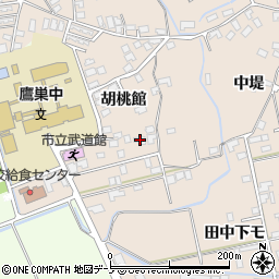 秋田県北秋田市綴子胡桃館37周辺の地図