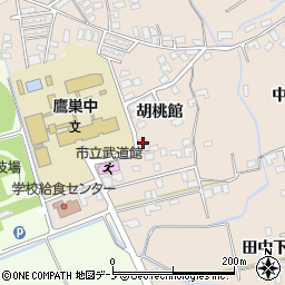 秋田県北秋田市綴子胡桃館21周辺の地図