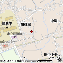秋田県北秋田市綴子胡桃館36周辺の地図