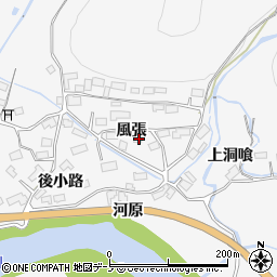 秋田県大館市葛原風張27周辺の地図