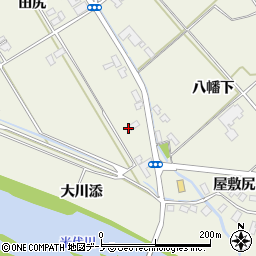 秋田県大館市山館田尻231周辺の地図