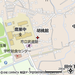 秋田県北秋田市綴子胡桃館20周辺の地図
