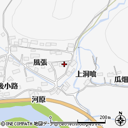 秋田県大館市葛原風張33周辺の地図