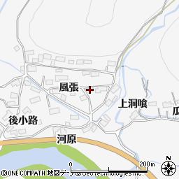 秋田県大館市葛原風張36周辺の地図