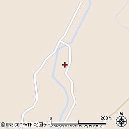 秋田県能代市天内新山林2周辺の地図