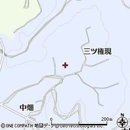 秋田県鹿角市花輪三ツ権現周辺の地図