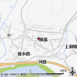 秋田県大館市葛原風張24周辺の地図
