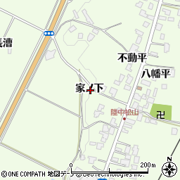 秋田県鹿角市十和田末広家ノ下周辺の地図