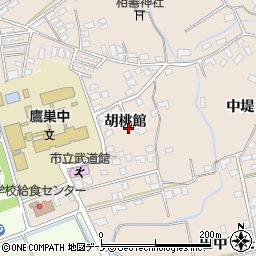 秋田県北秋田市綴子胡桃館31周辺の地図