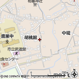 秋田県北秋田市綴子胡桃館34周辺の地図