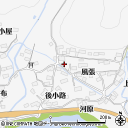 秋田県大館市葛原風張37周辺の地図