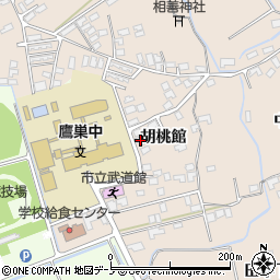 秋田県北秋田市綴子胡桃館17周辺の地図