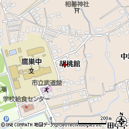 秋田県北秋田市綴子胡桃館周辺の地図