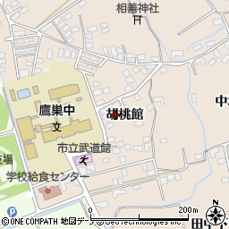 秋田県北秋田市綴子（胡桃館）周辺の地図