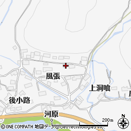 秋田県大館市葛原風張4周辺の地図