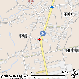 秋田県北秋田市綴子中堤35周辺の地図