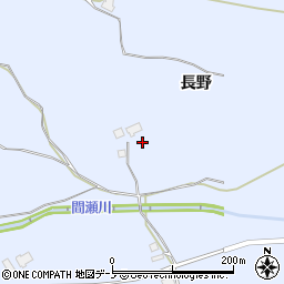 秋田県鹿角市花輪長野周辺の地図