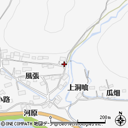 秋田県大館市葛原風張2周辺の地図