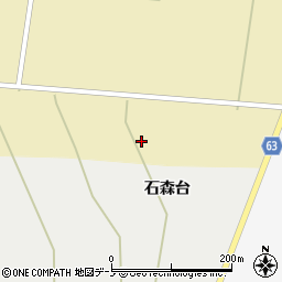 秋田県能代市比八田十二ケ村1周辺の地図