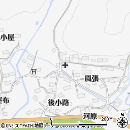 秋田県大館市葛原風張19周辺の地図