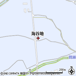 秋田県鹿角市花輪海谷地15周辺の地図