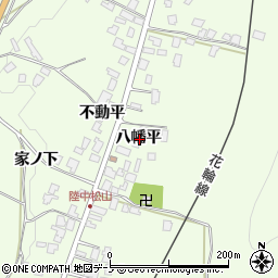 秋田県鹿角市十和田末広八幡平周辺の地図