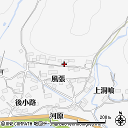 秋田県大館市葛原風張6周辺の地図