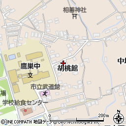 秋田県北秋田市綴子胡桃館27周辺の地図
