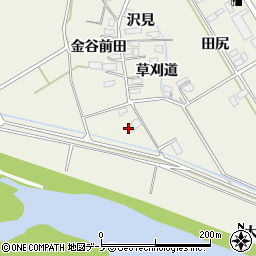 秋田県大館市山館田尻328周辺の地図